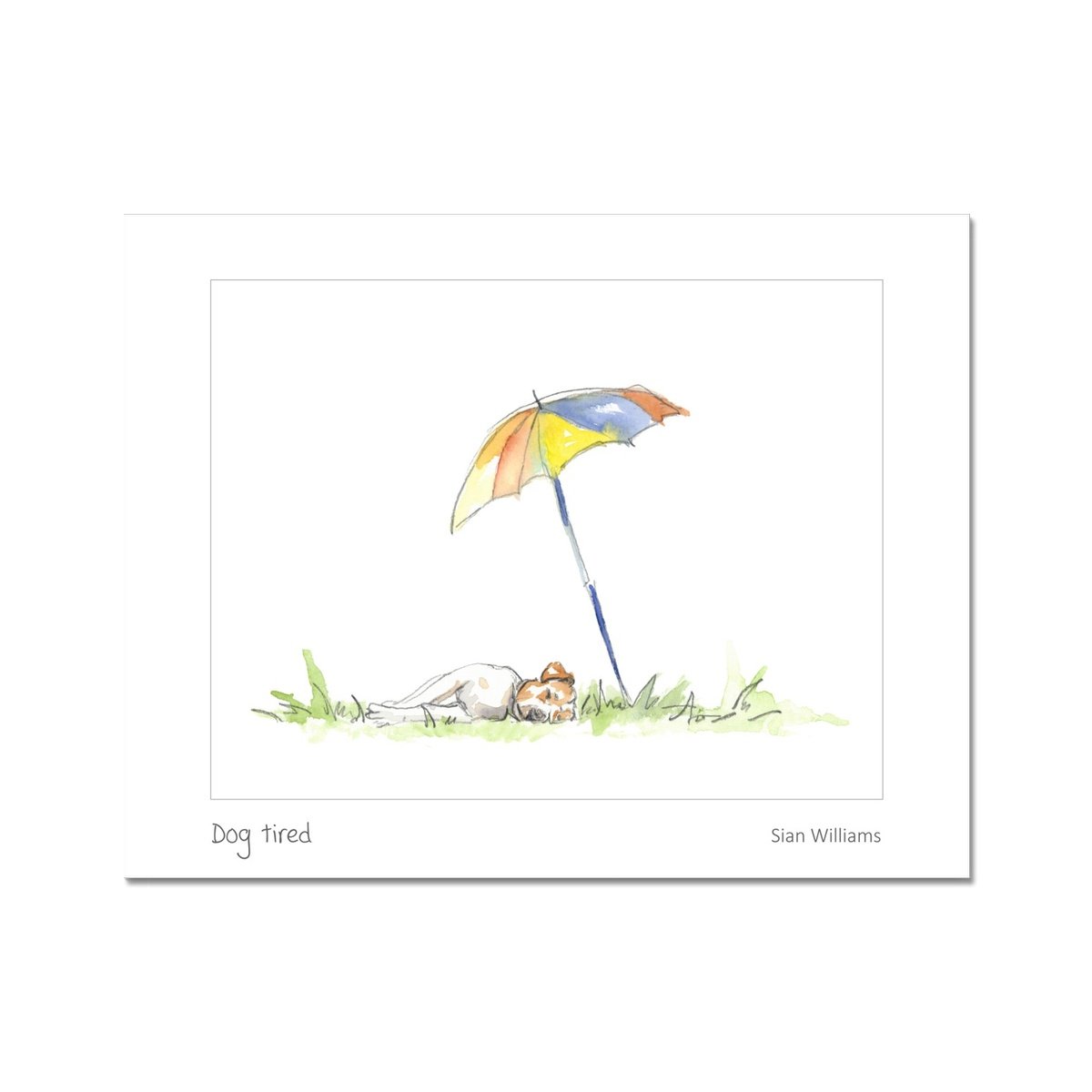 'Dog tired' Fine Art Print