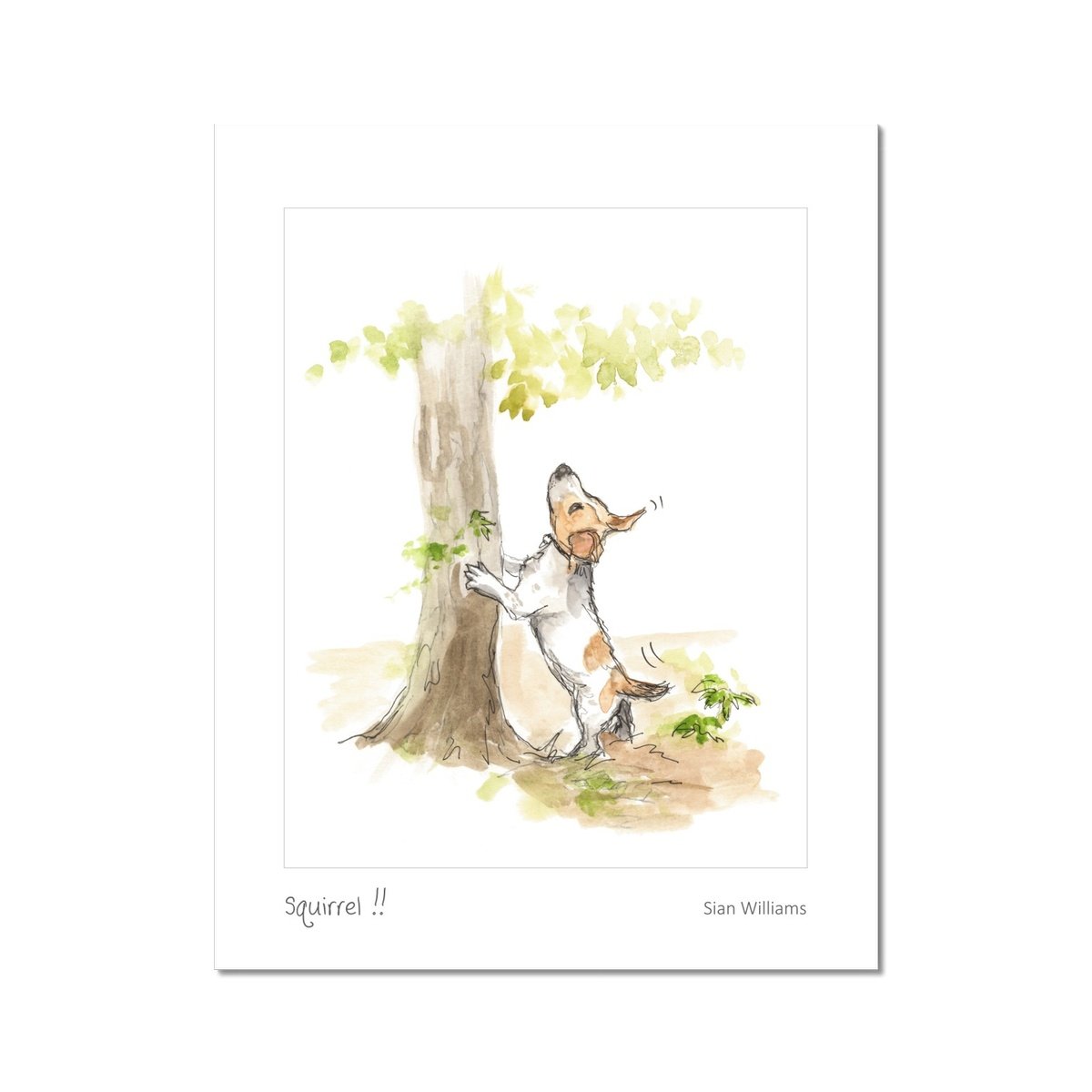 'Squirrel!!' Fine Art Print