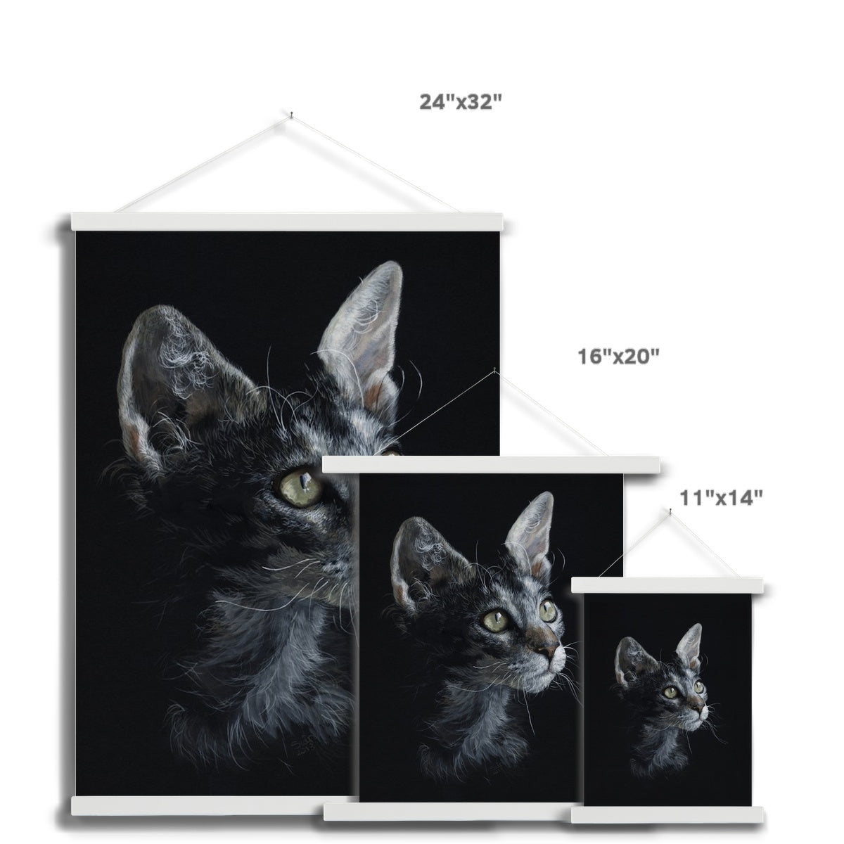 LaPerm Cat Fine Art Print with Hanger