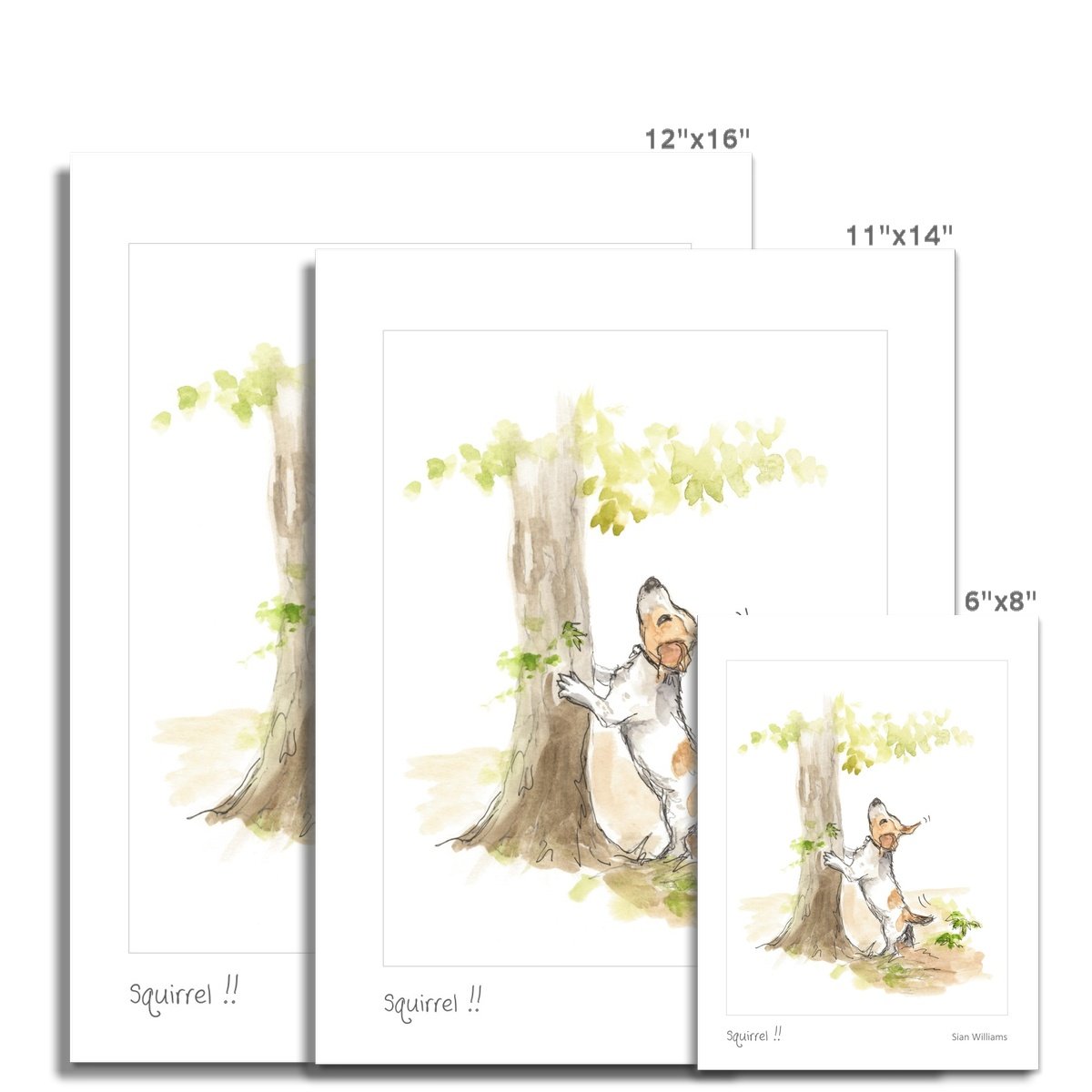 'Squirrel!!' Fine Art Print