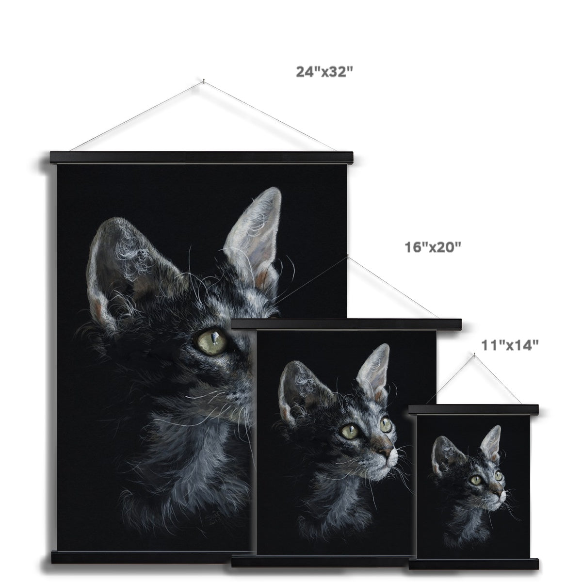 LaPerm Cat Fine Art Print with Hanger