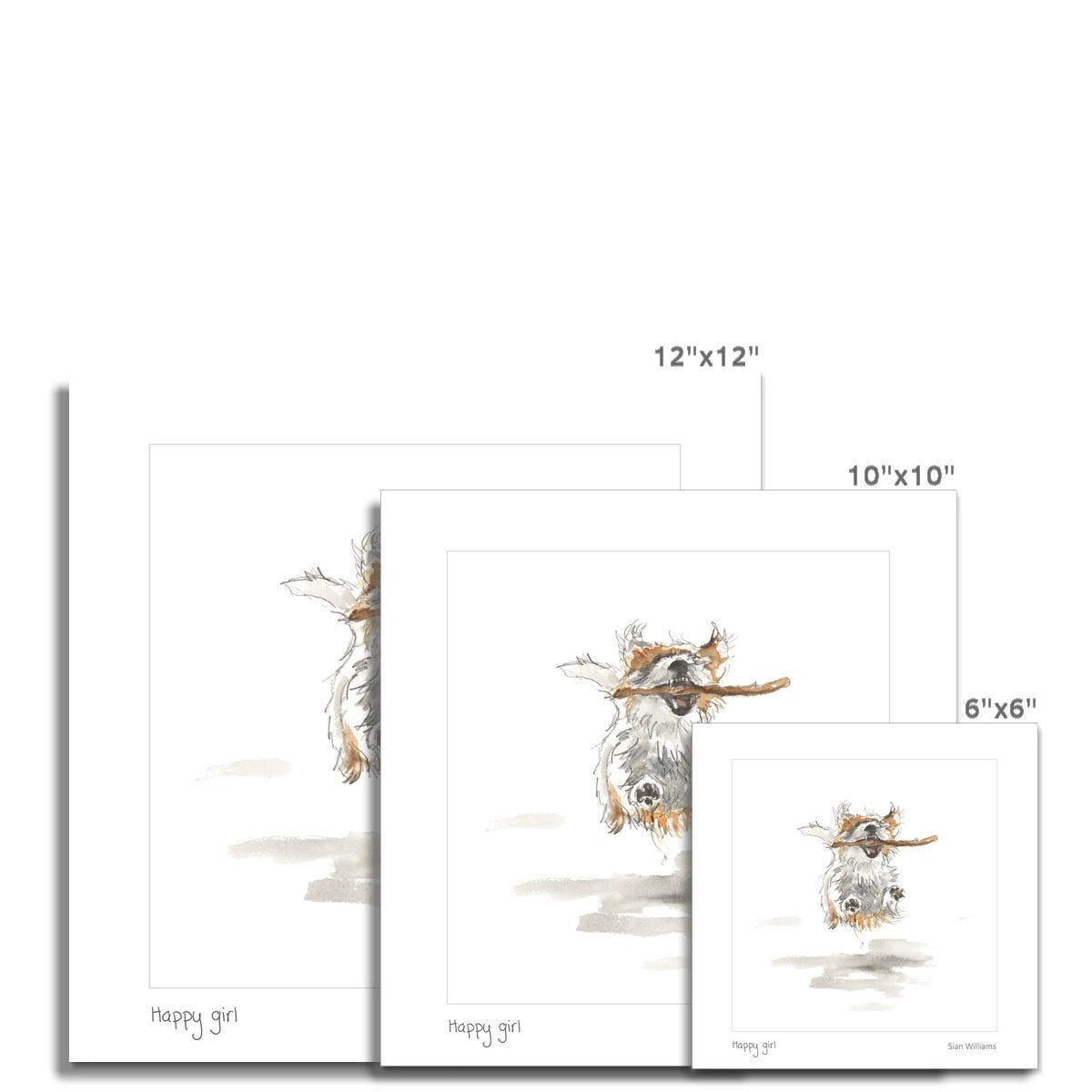 'Happy girl' Fine Art Print