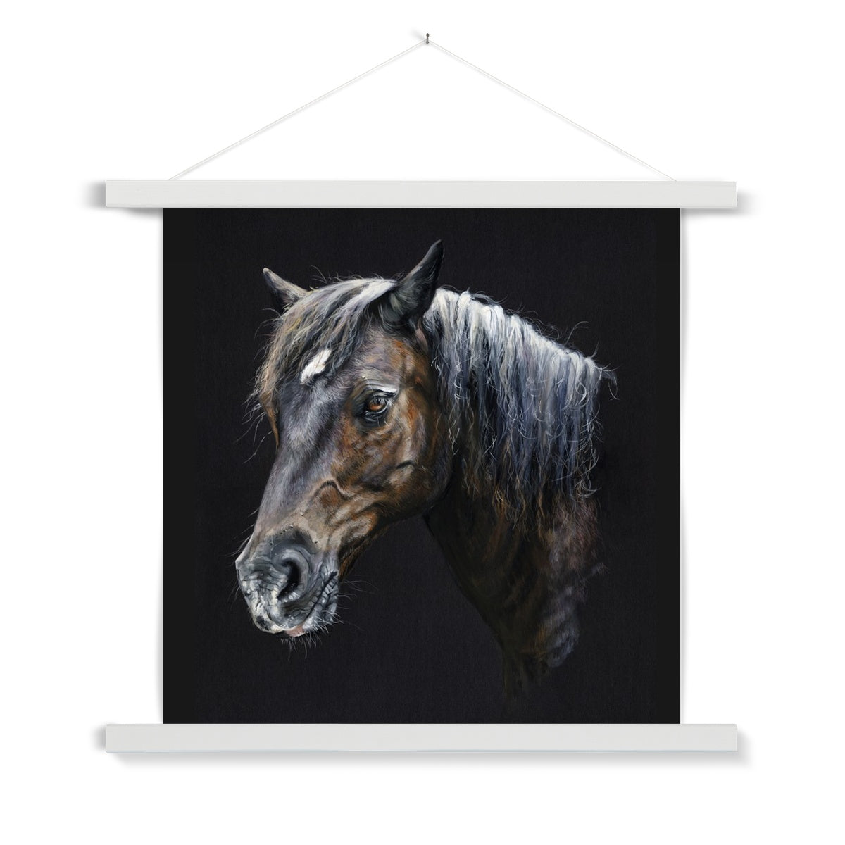 Merlin the Welsh Pony Fine Art Print with Hanger