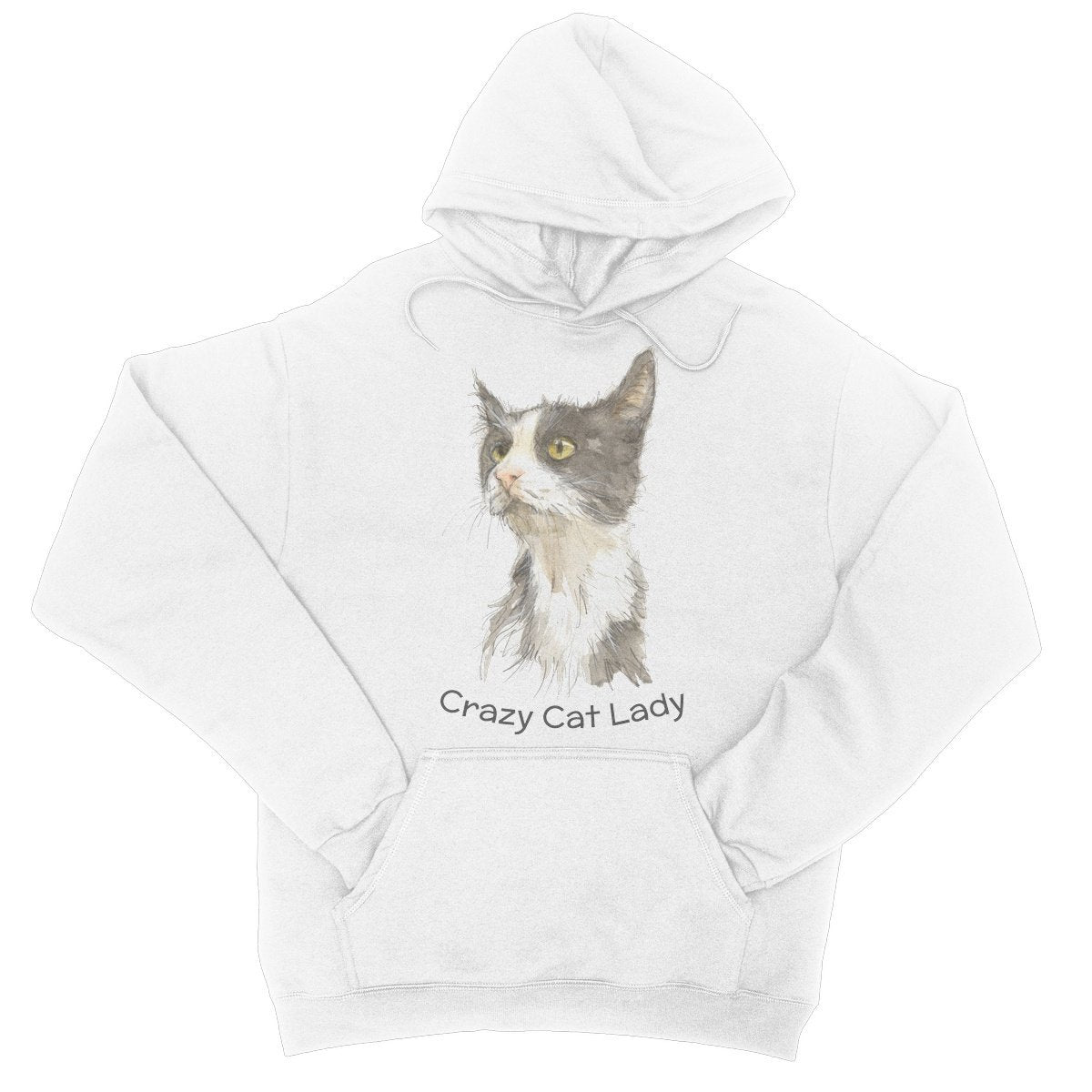 College Hoodie - 'Crazy Cat Lady'