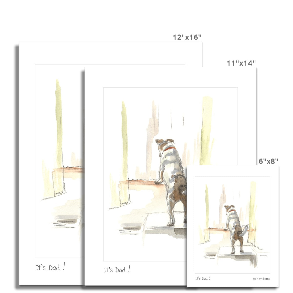 'It's Dad!' Fine Art Print