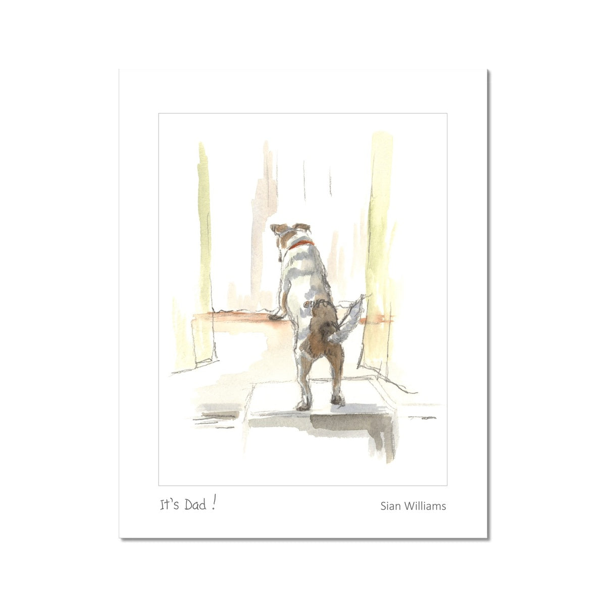 'It's Dad!' Fine Art Print