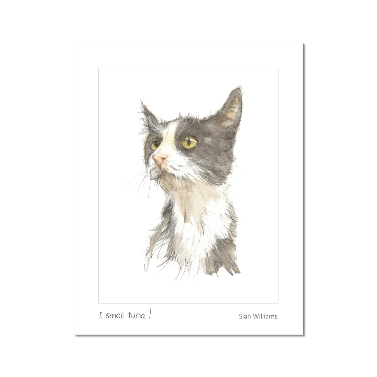 'I smell tuna!' Fine Art Print