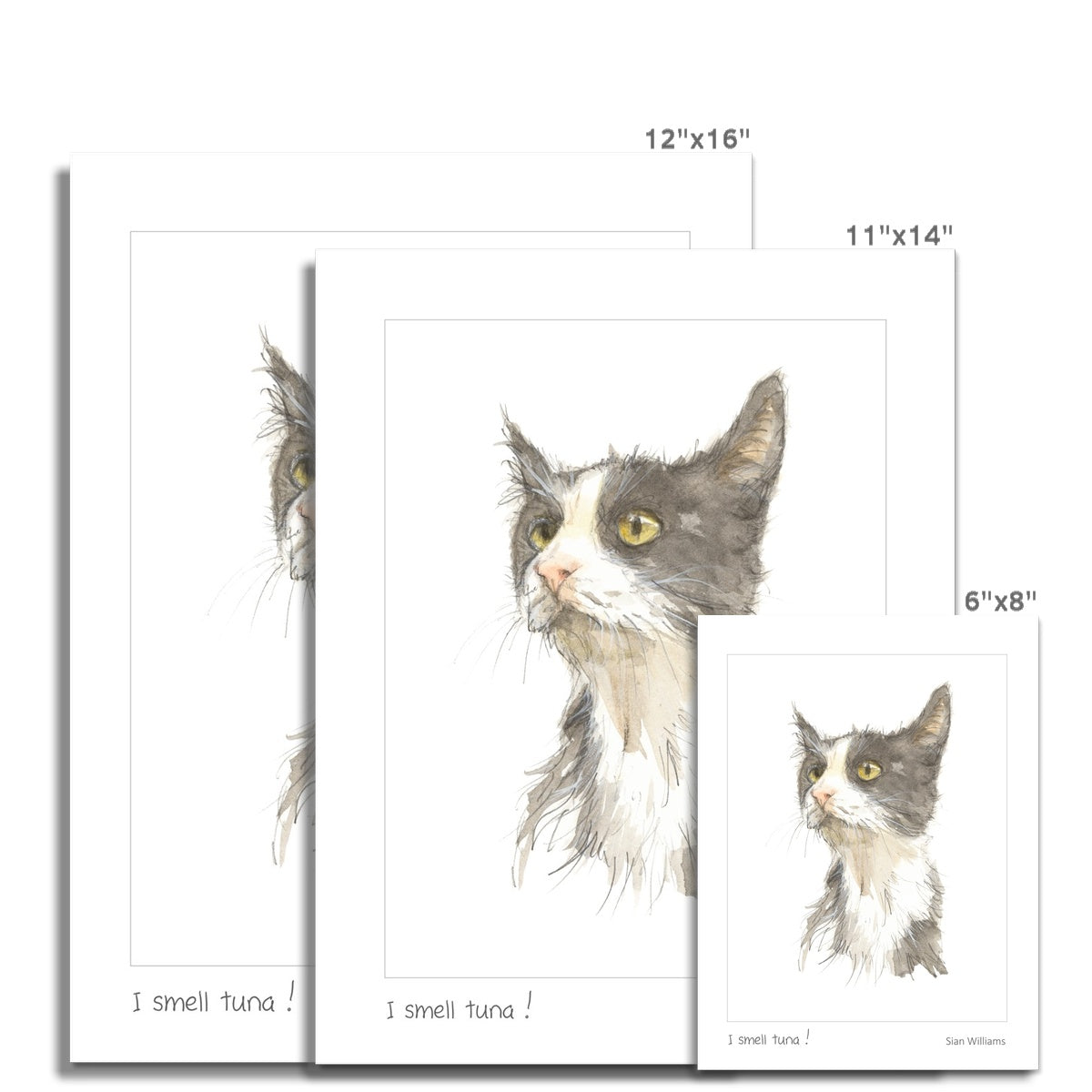 'I smell tuna!' Fine Art Print