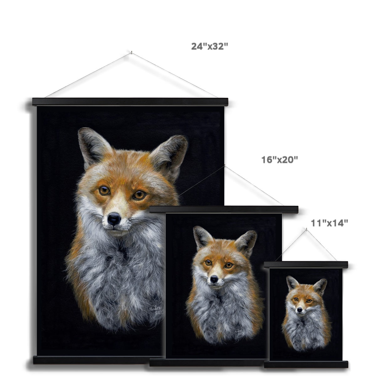 Red Fox Fine Art Print with Hanger