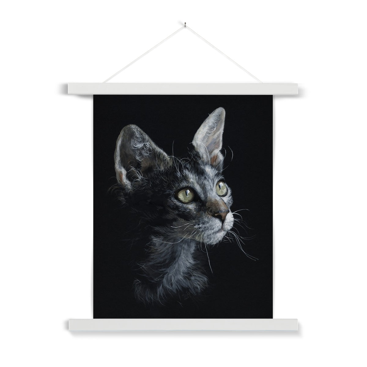 LaPerm Cat Fine Art Print with Hanger