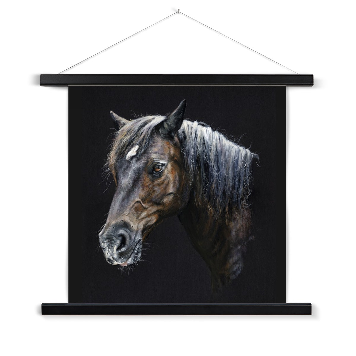 Merlin the Welsh Pony Fine Art Print with Hanger
