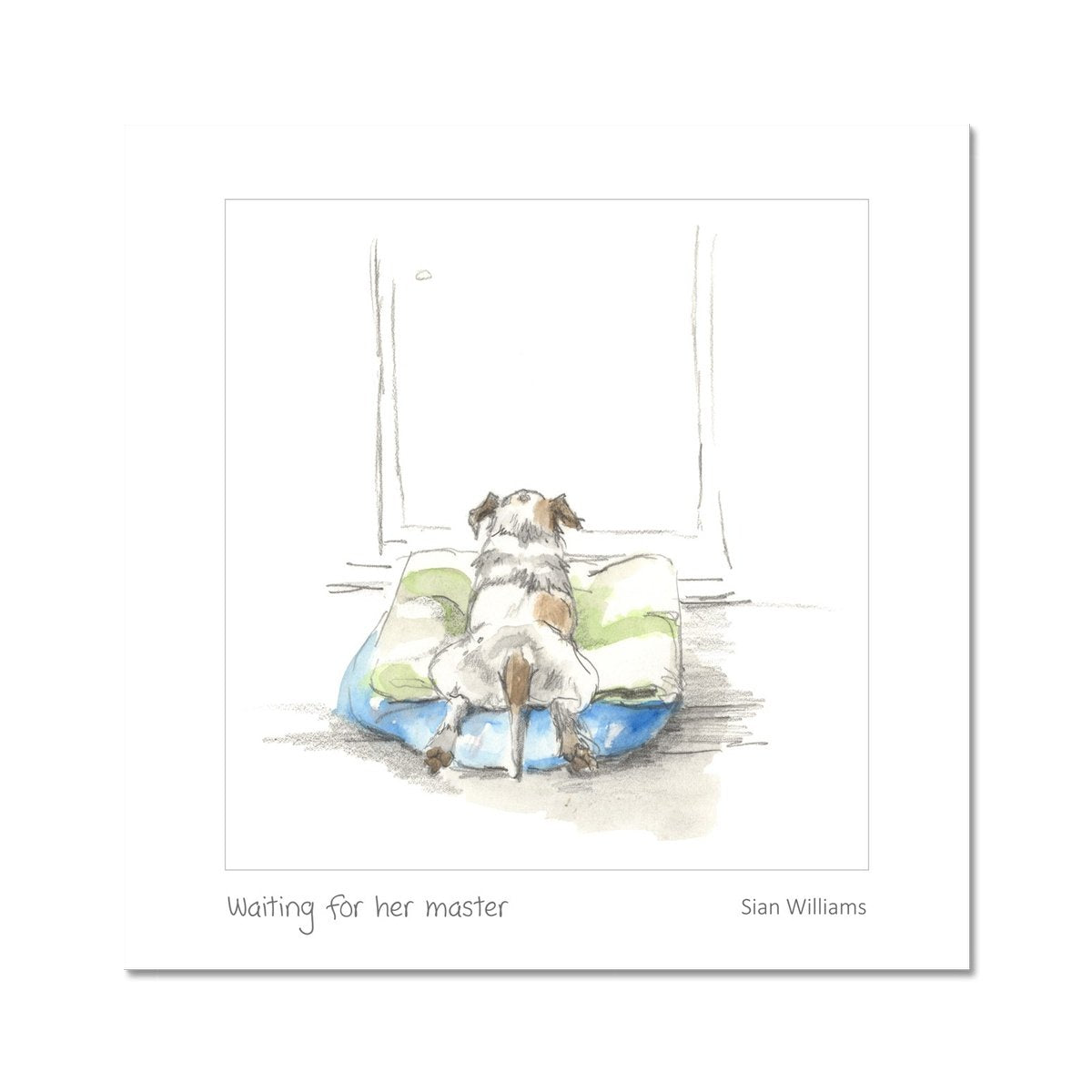 'Waiting for her master' Fine Art Print