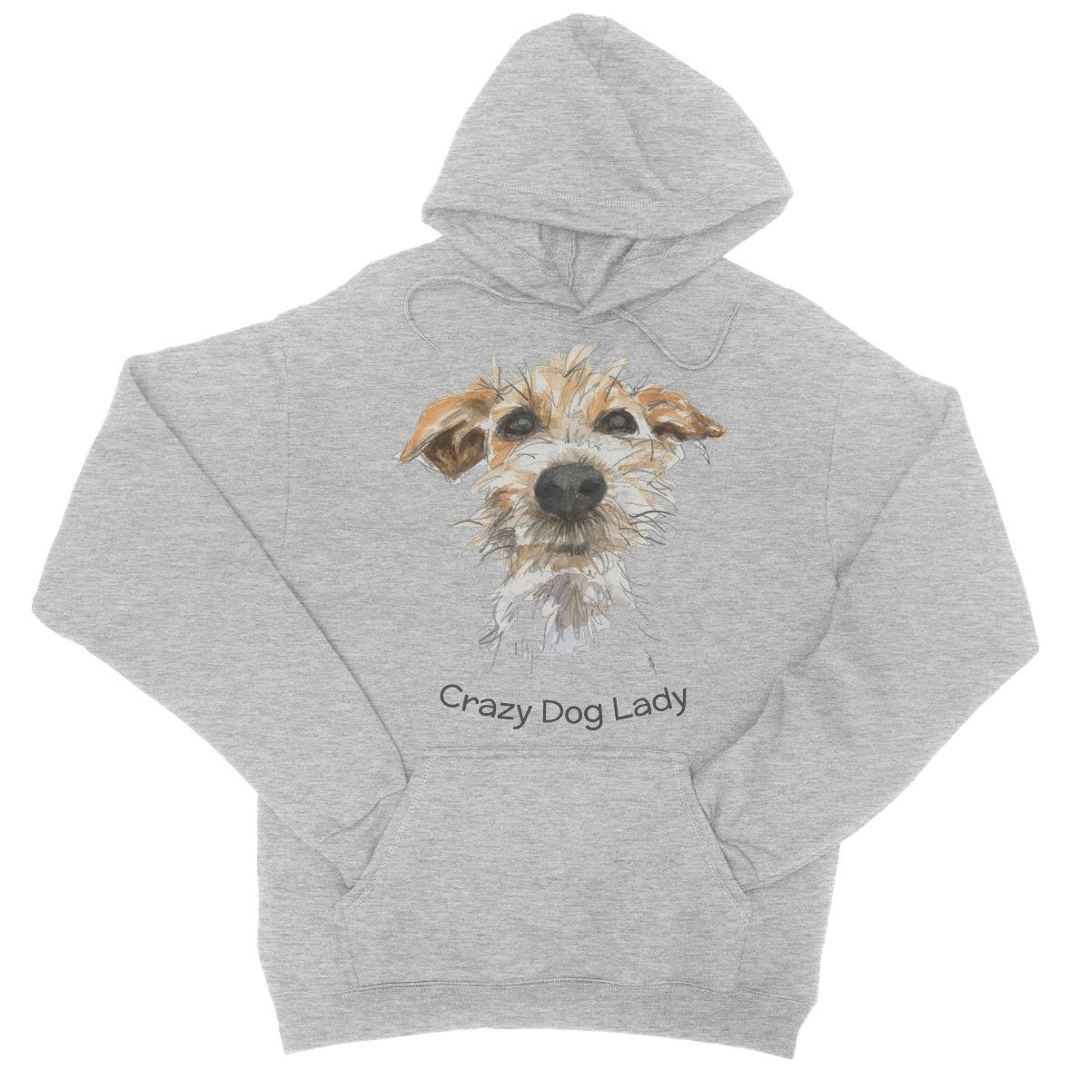 College Hoodie - 'Crazy Dog Lady'