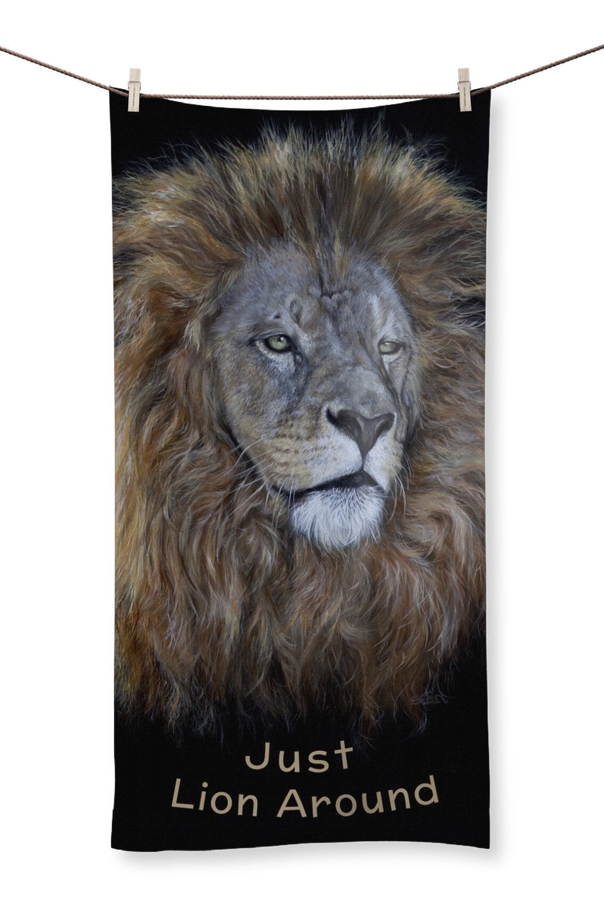 Towel - 'Just Lion Around'