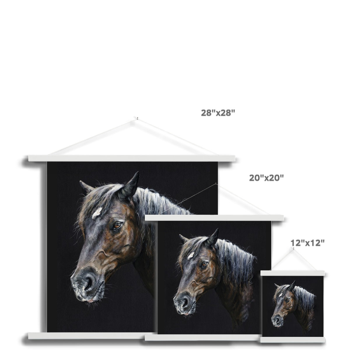 Merlin the Welsh Pony Fine Art Print with Hanger