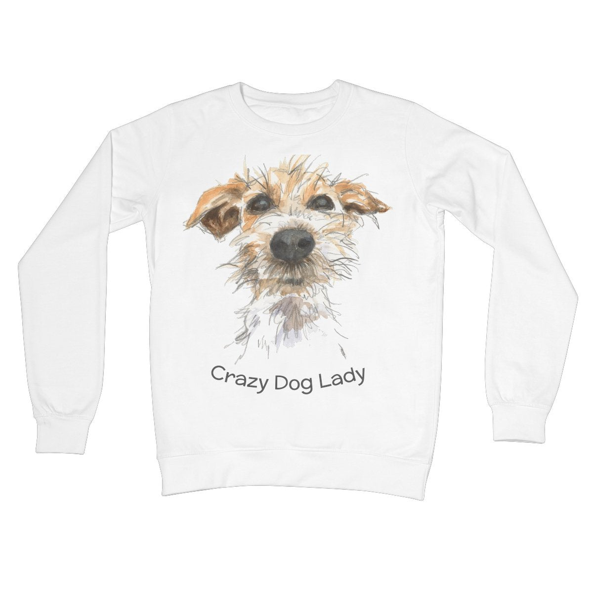Crew Neck Sweatshirt - 'Crazy Dog Lady'