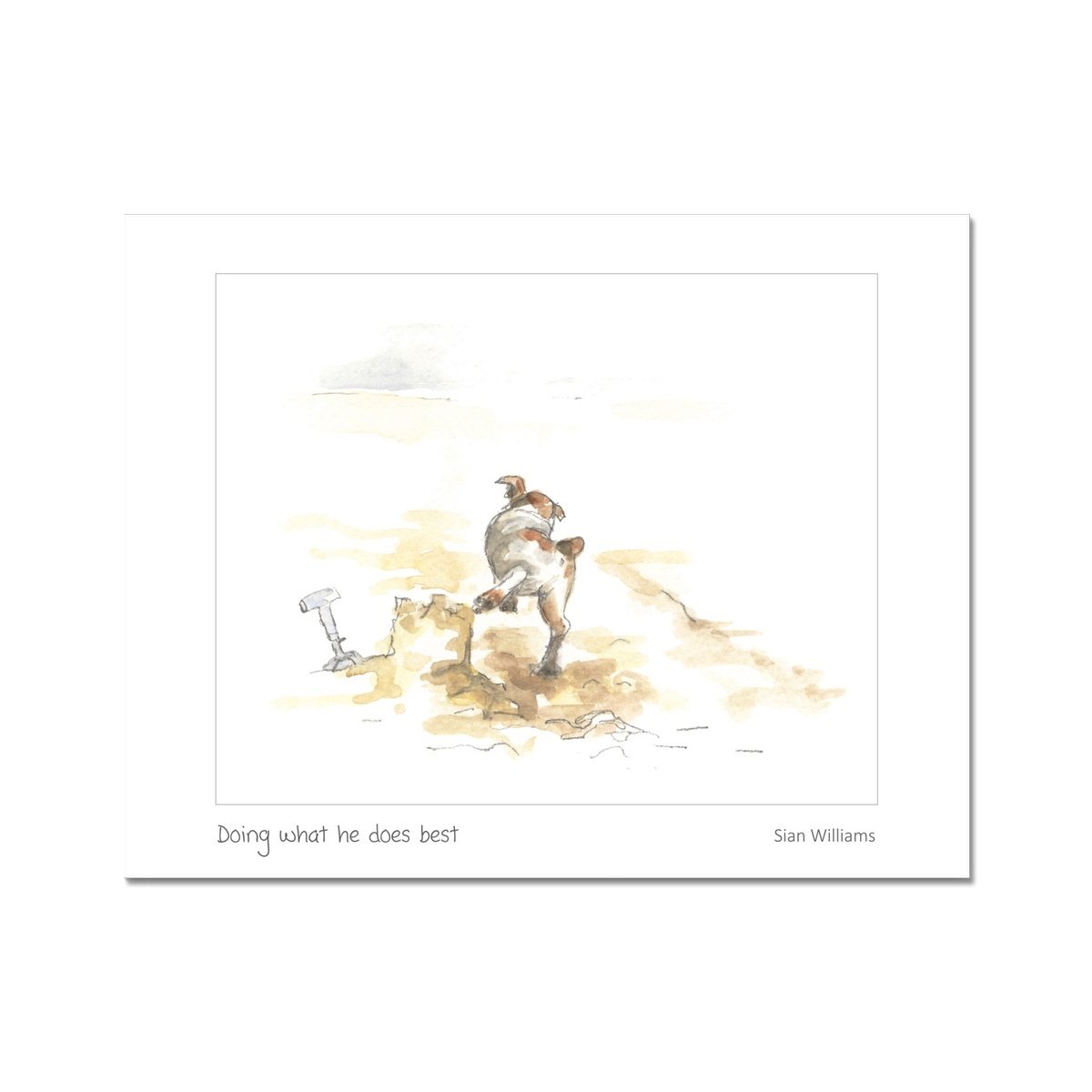 'Doing what he does best' Fine Art Print