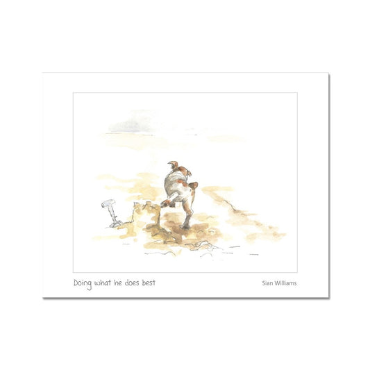 'Doing what he does best' Fine Art Print
