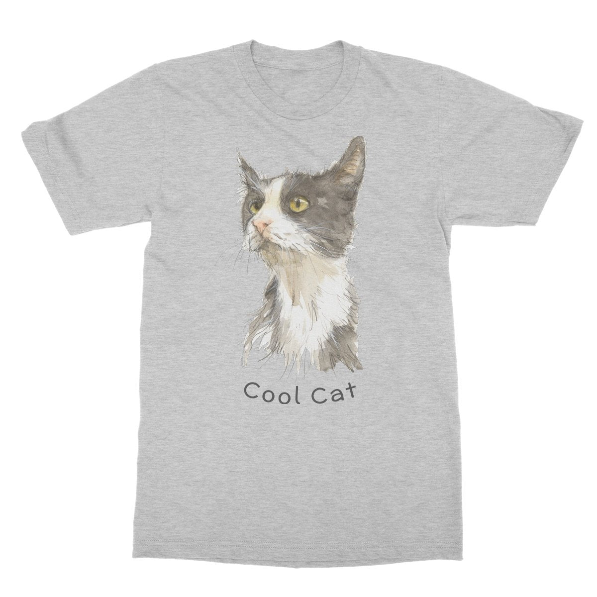 Unisex Softstyle T-Shirt - 'Cool Cat'
