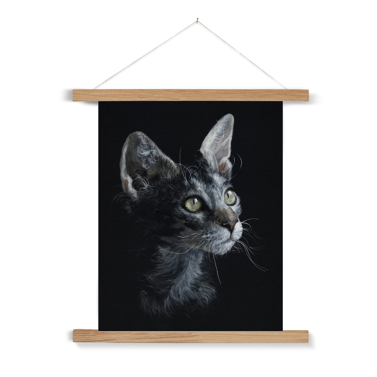 LaPerm Cat Fine Art Print with Hanger