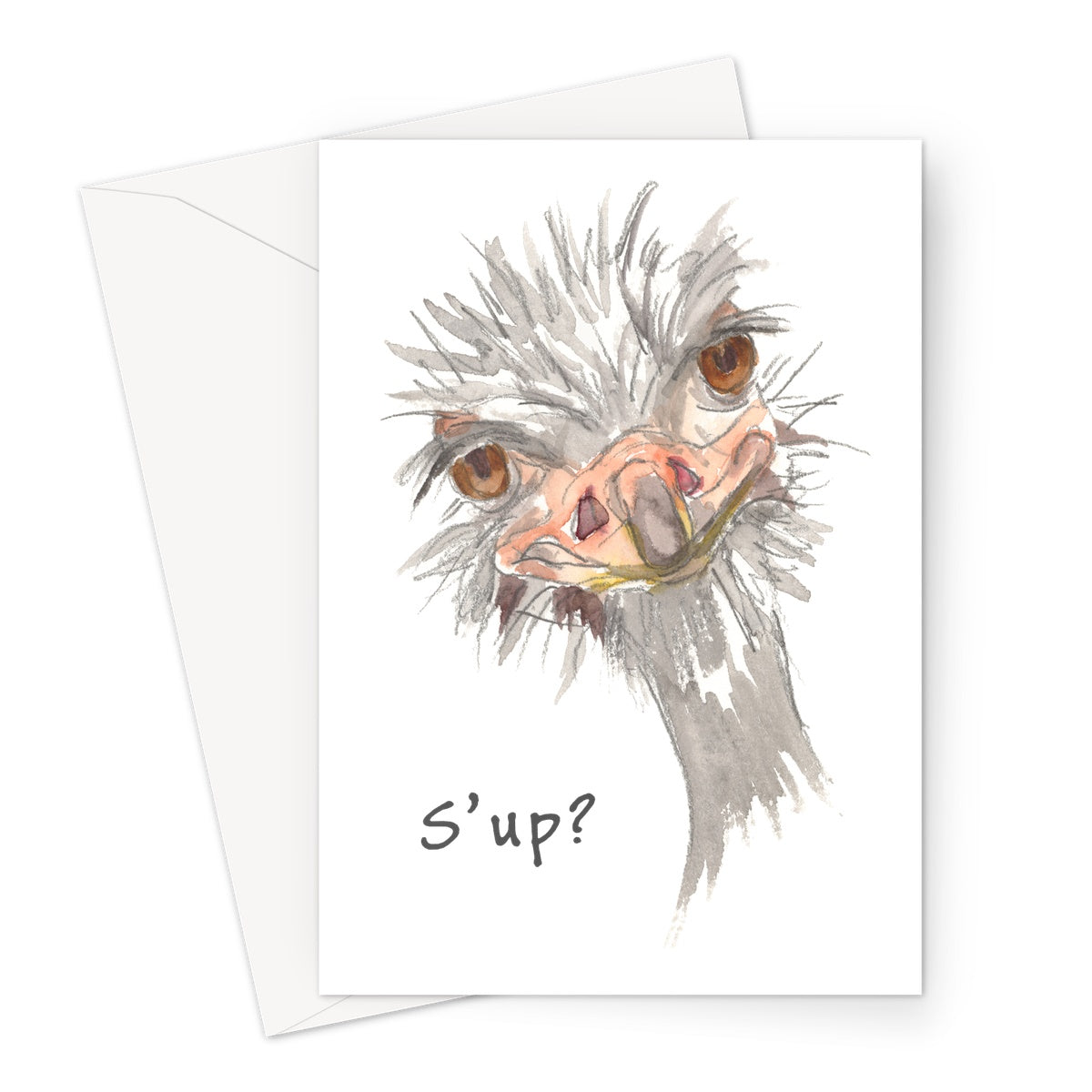 'S'up' Greetings Card