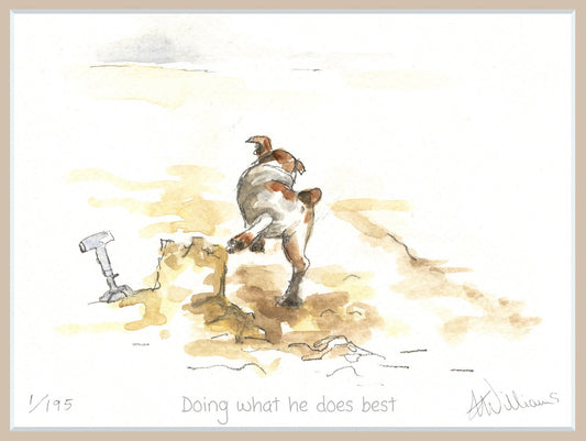 'Doing what he does best' - limited edition