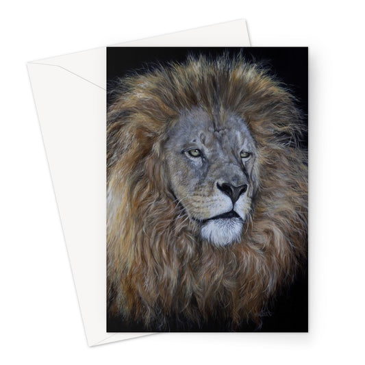 'African Lion' Greetings Card