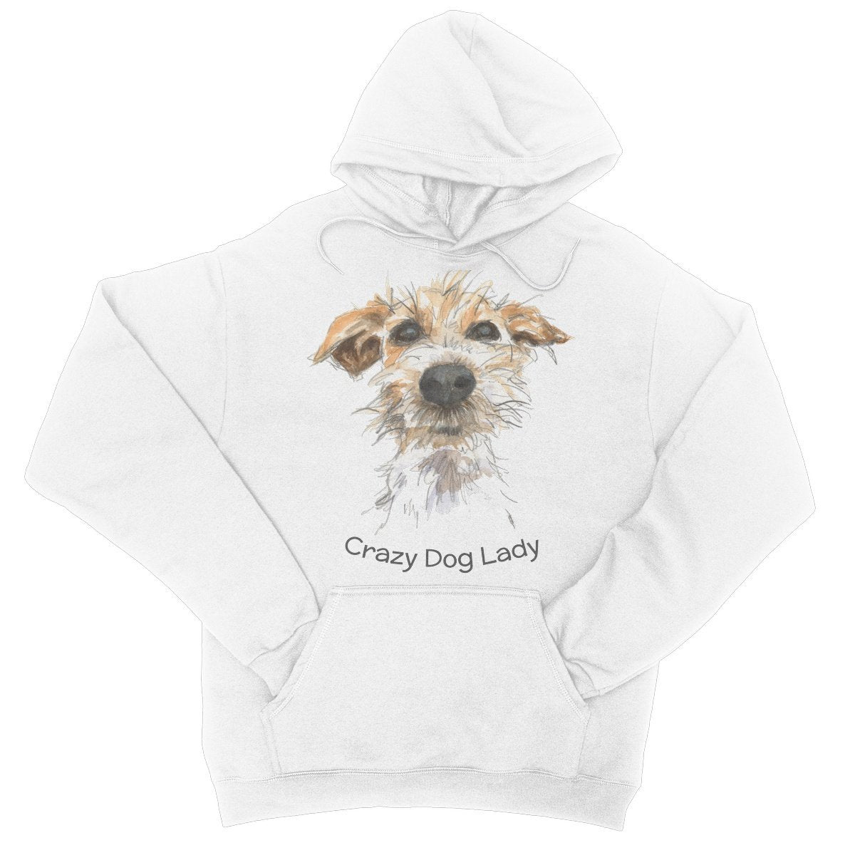 College Hoodie - 'Crazy Dog Lady'