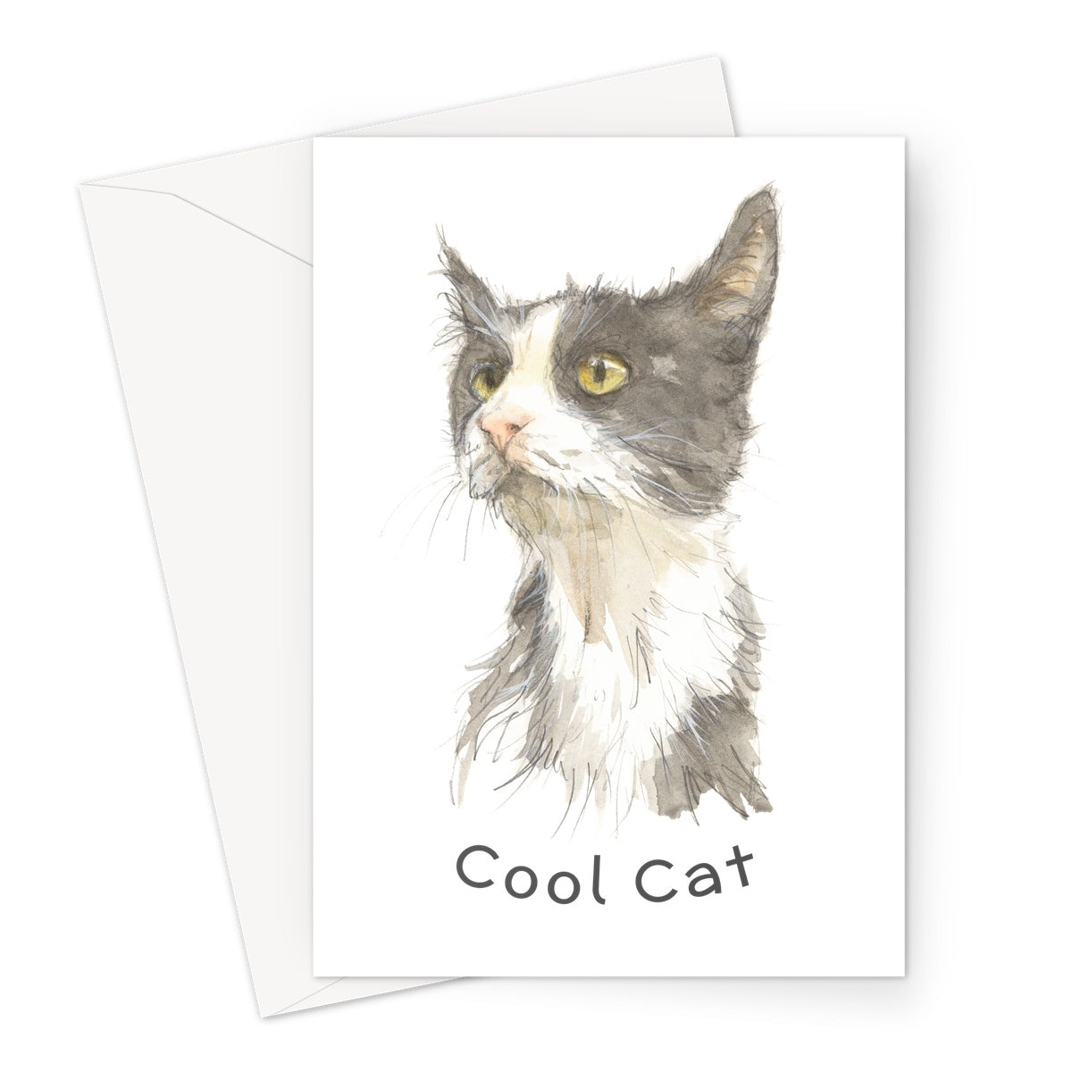 'Cool Cat' Greetings Card