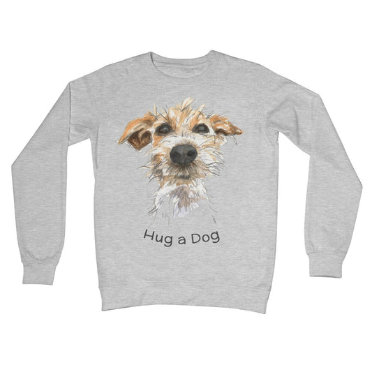 Crew Neck Sweatshirt - 'Hug a Dog'