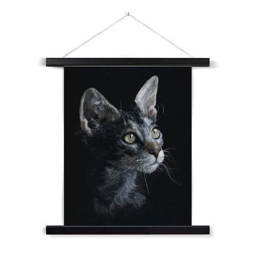 LaPerm Cat Fine Art Print with Hanger