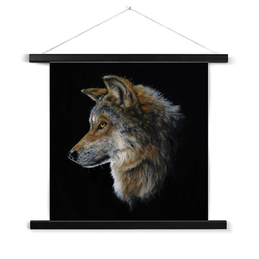 Snow Wolf Fine Art Print with Hanger